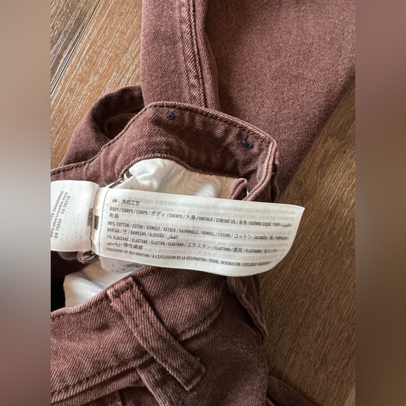 Hollister Women's Brown Straight Leg Jeans - Picture 10 of 11